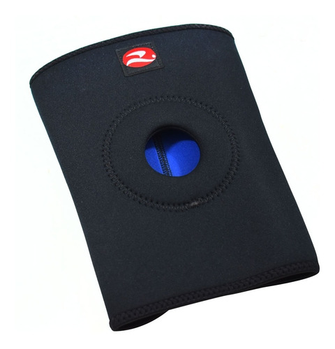 Joelheira Neoprene Com Orifício E Reforço Realtex Preto M