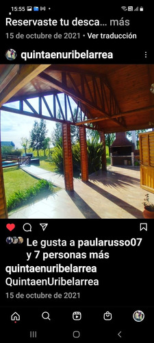 Alquilo Quinta Pileta Cabaña De Huéspedes En Uribelarrea El