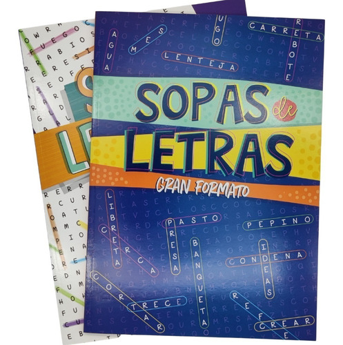 Set De 2 Sopas De Letras De Gran Formato