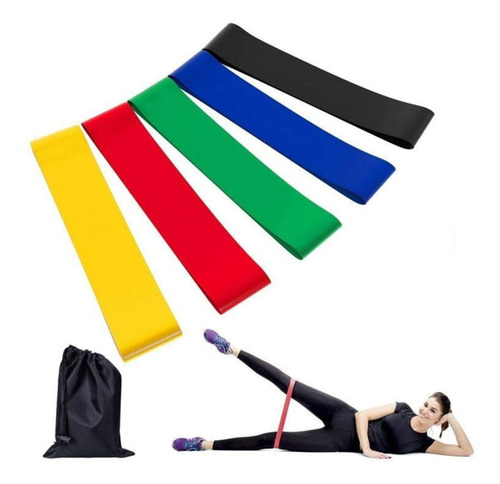 Kit Elastico Extensor Para Treino Ginastica Mini Band