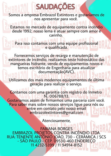 Imagem 2 de 3 de Extintor - Recarga E Manutenção
