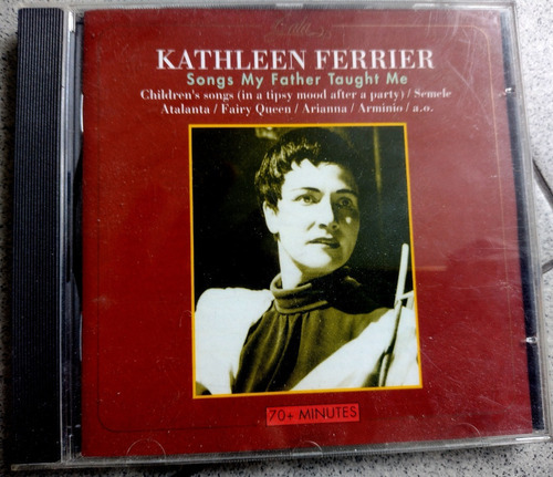 Kathleen Ferrier Songs My Father Taught Me Cd Belgica Bach