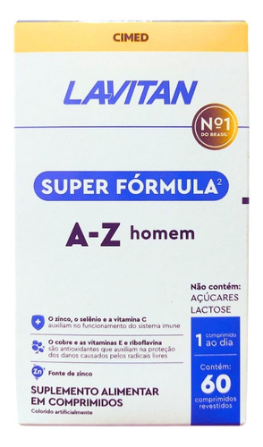 Lavitan 5g Homem 60 Cápsulas Sem Sabor Sem Sabor