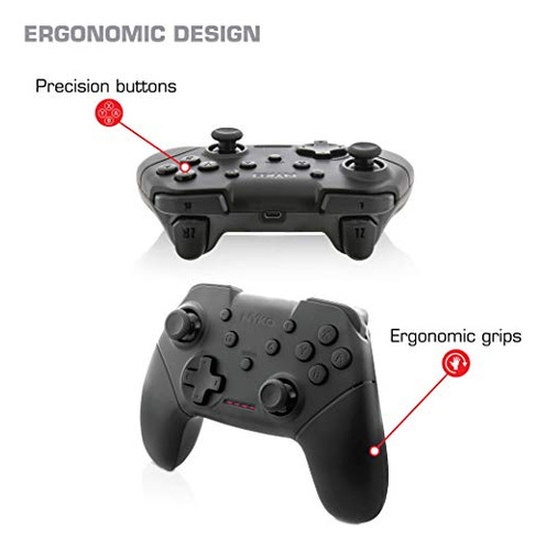 Nyko Wireless Core Controller: Ergonoma Y Turbo Para Switch