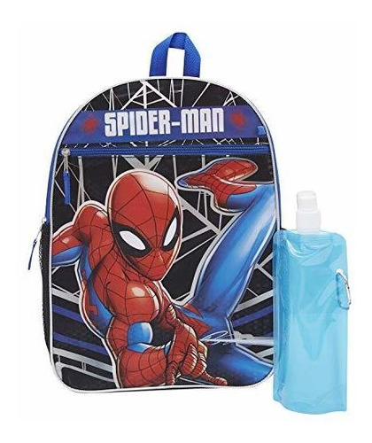 Marvel Spiderman Backpack Combo Set - Spiderman Boys 3 Piece