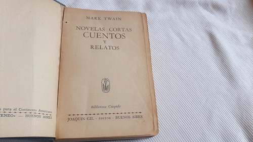 Imagen 2 de 7 de Novelas Cortas Cuentos Y Relatos Mark Twain Joaquin Gil