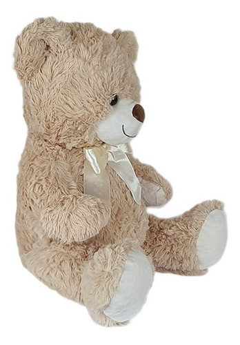Imagem 2 de 3 de Urso De Pelúcia 60cm Bege