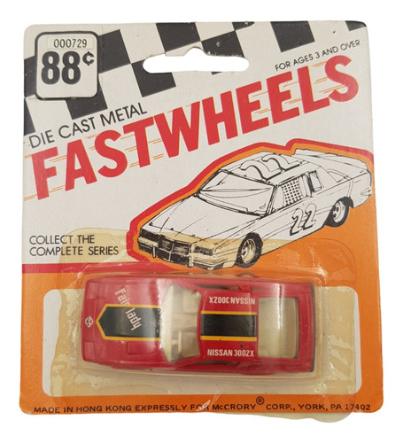 Fastwheels Series Hong Kong Auto Rojo Vintage Nissan Diecast