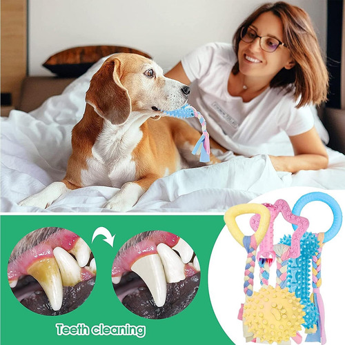 Juguetes Para Perro 6 Piezas,mordedera,limpiar Los Dientes