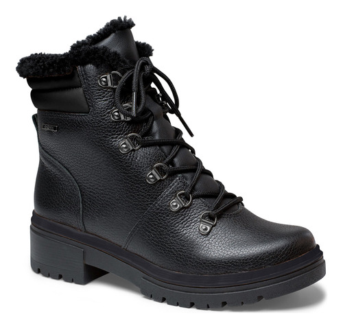 Bota Coturno Dakota Em Couro Peluciado Preto G5923