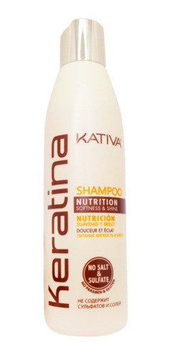 Shampoo Sin Sulfatos Ni Parabenos Keratina X 250ml Kativa