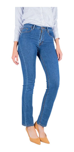 Pantalón Oggi Jeans Dama Mezclilla Cintura Atraction Blue