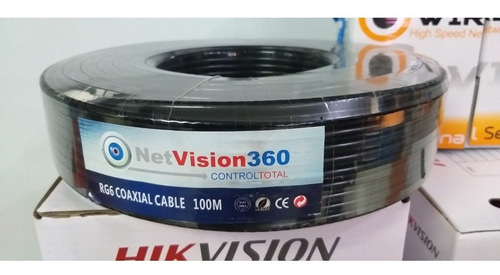 Imagen 2 de 3 de Cable Coaxial Rg6 Rollo De 100 Metros (9040)