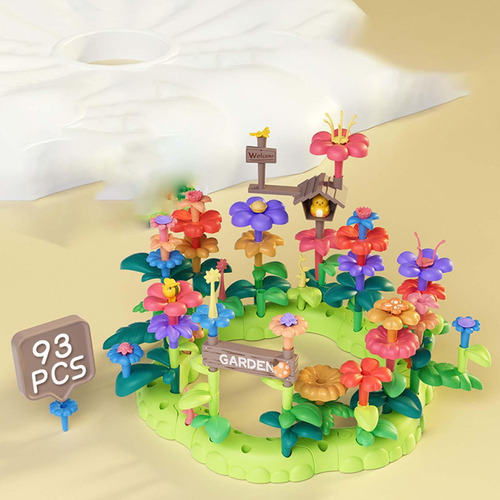 Juego De Bloques De Flores En Crecimiento 93 Piezas
