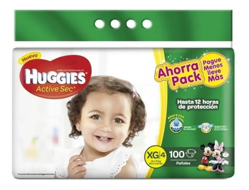 Pañal Huggies Etapa 4 Por 200 Unid - Unidad a $1350