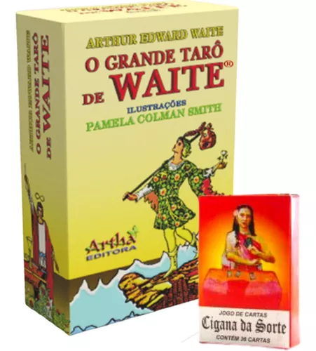 Cartas de tarô, cartas de tarot em inglês baralho de cartas de