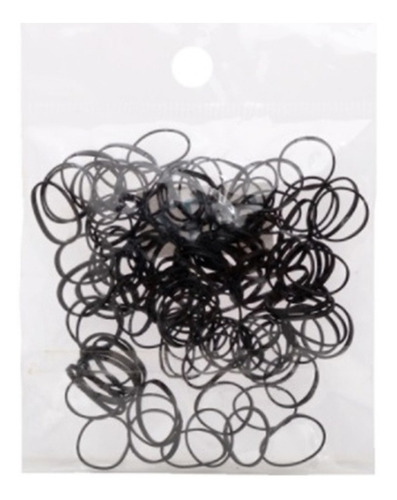 600 Gomitas Banditas Para Cabello Trenzas Trenzado Negras Color Negro