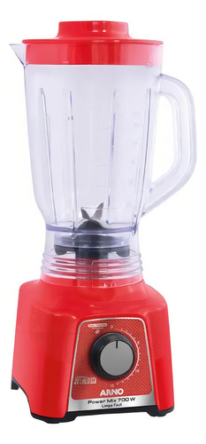 Liquidificador Arno Power Mix 1.4l 15 Velocidades 700w Cor Vermelho