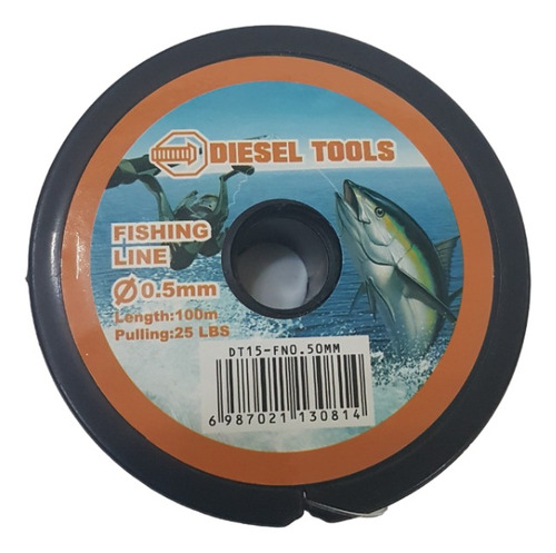 Nylon Para Pesca 0.5mm Marca Diesel Tools