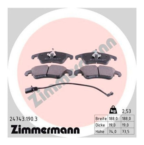 Pastilhas De Freio Diant. Audi A4 2.0 Avant 2008-2016 B8