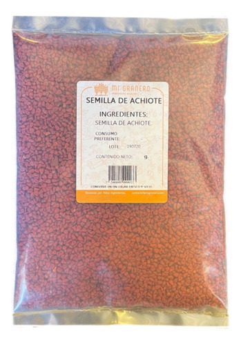 Achiote Semilla Granel 500 Gramos