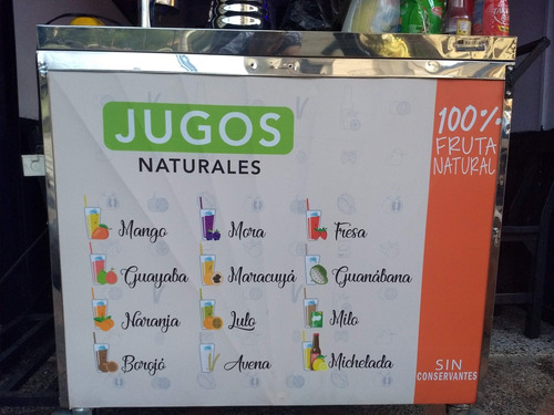 Carro En Acero Inoxidable Para Venta De Jugos Usado