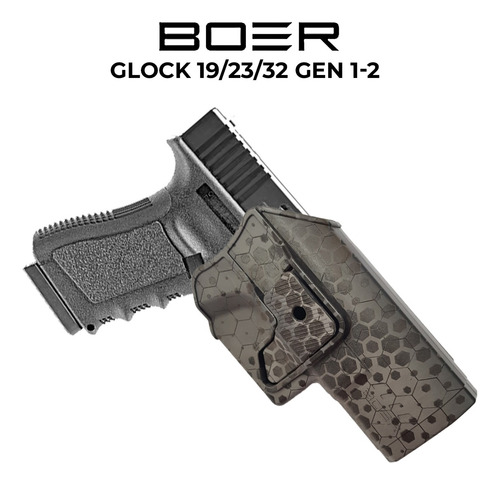 Imagen 3 de 10 de Porta Cargador Doble Funda Pistolera Glock Muslera 2 Tiras