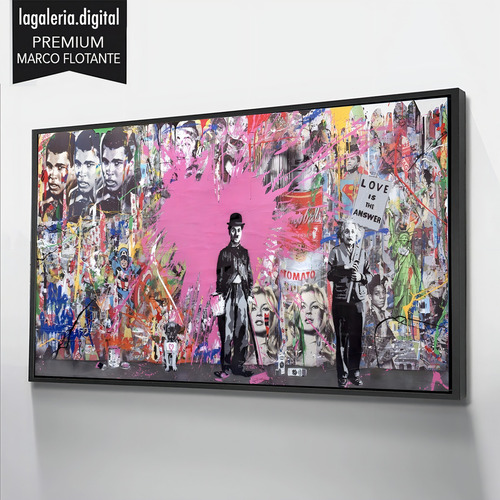 Canvas | Mega Cuadro Decorativo | Bansky Moderno | 140x90