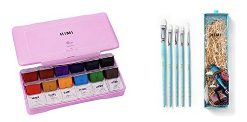 Art Paint - Juego De Pintura Himi Gouache 18 Colores X 30 Ml