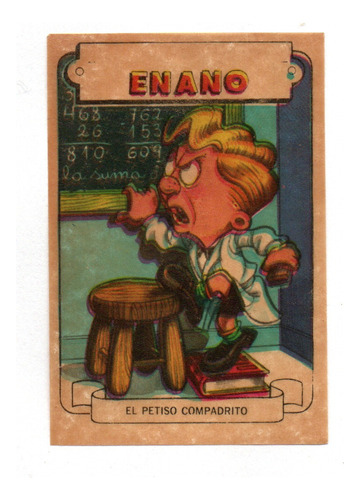 Figurita Sticker Comicas Año 1969 Enano