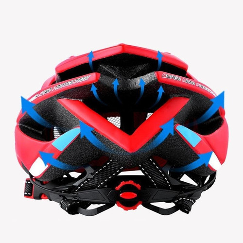 Casco Bicicleta Bikeboy Ajustable Mtb Liviano Acolchado Color Azul Talla Estándar