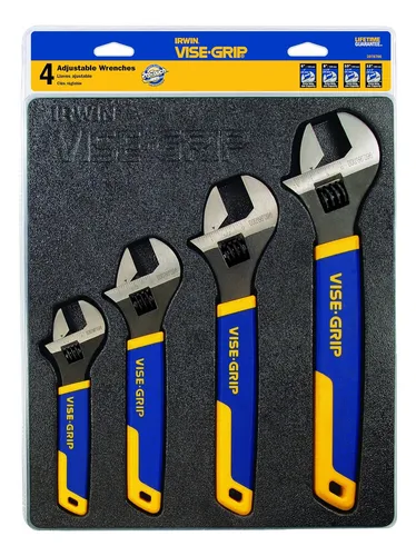 Juego De Llaves Ajustables Vise Grip Sae Mm 4 Piezas 20...