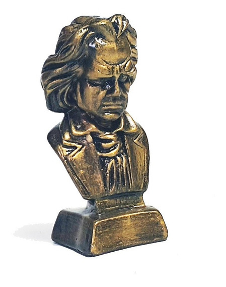 Figura de porcelana Busto Ludwig van Beethoven grande 
