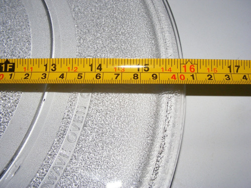 Imagen 2 de 5 de Plato Para Microondas De 40.5 Cm De Diámetro Base Plana
