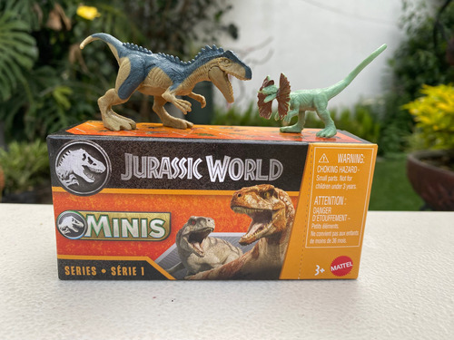 Allosaurus & Dilophosaurus Minis Chaostheory Jurassic World (Usado)