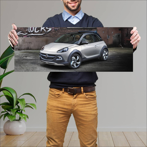 Cuadro 30x80cm Auto 2013 Opel Adam Rocks Concept 580