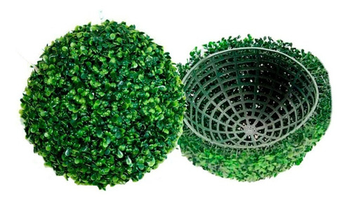 Topiario 15cm Esfera Verde Bola Follaje Sintético Decoración