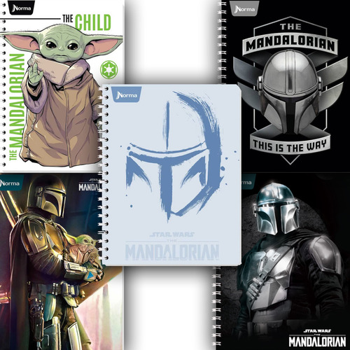 Pack 5 Cuaderno Starwars Norma Cuadro Chico 100h Prof Color Colores