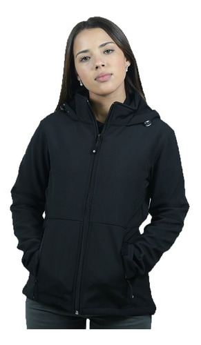 Campera De Neopreno Dama Negro - Textilshop