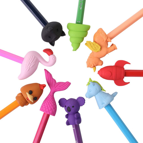 Juego De Gomas De Borrar En Forma De Animales X22 Unidades