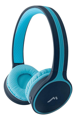 Audífonos Diadema Mitzu Bluetooth Recargables Mh-9087 Color Azul