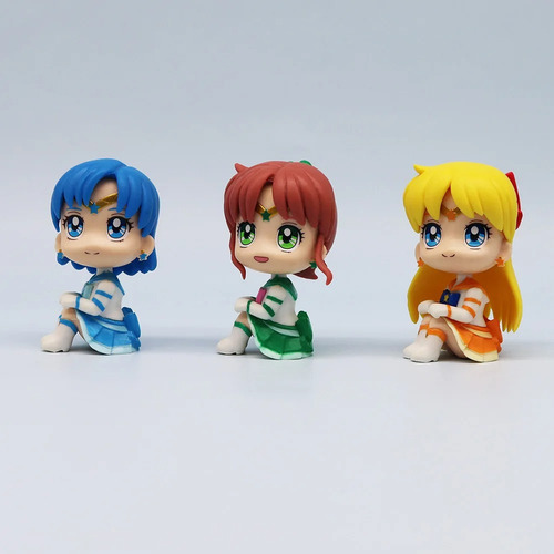 Figura De Sailor Moon Sentada De 7 A 8 Cm, Modelo De Juguete
