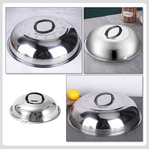 Sartén Con Tapa De Acero Inoxidable Griddles