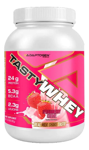 Tasty Whey 3w Gourmet 900g Morango Cream - Adaptogen Science