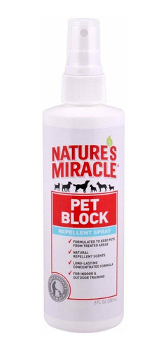 Milagro De La Naturaleza Pet Bloque Repelente Spray 8 onzas