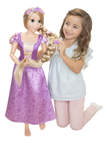 Muñeca Disney Princess Rapunzel Playdate De 81 Cm Con Acceso
