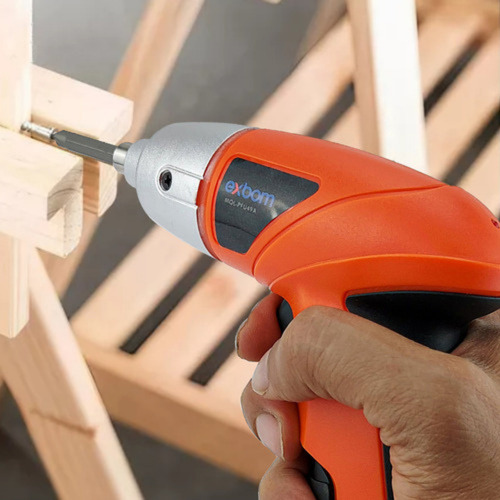 Parafusadeira Sem Fio Recarregavel Estojo 45 Peças Laranja 110v/220v