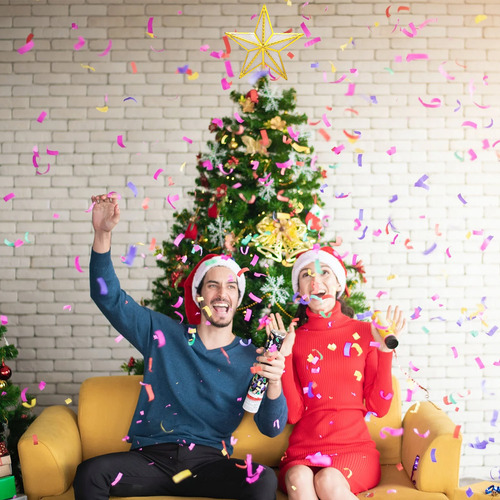 Adorno Estrella Árbol Navidad Led Usb/batería Para Decoració