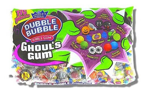Chicle - Dubble Bubble Ghoul's Gum, Divertido Caramelo De Ha