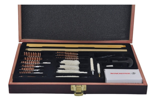 Kit De Limpieza Armas Winchester Deluxe Caja De Madera